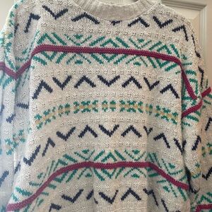 American Eagle Outfitters Geometric Knit Sweater